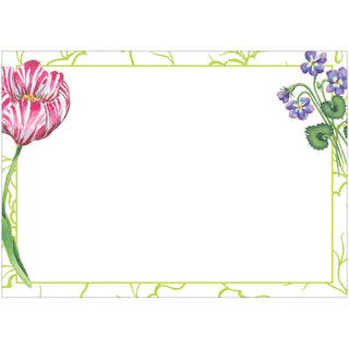 Caspari Floral Majolica Correspondence Cards - includes 12 cards & envelopes 95670CCU12