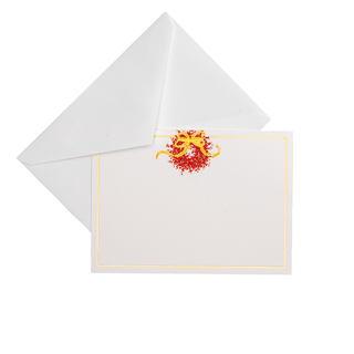 Caspari Pepperberry Foil Correspondence Cards - includes 20 Cards 95671CCU12