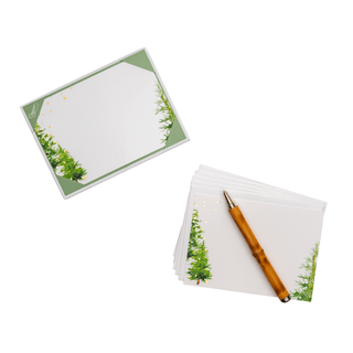 Caspari White Christmas Foil Correspondence Cards - includes 20 Correspondence Cards 95672CCU12