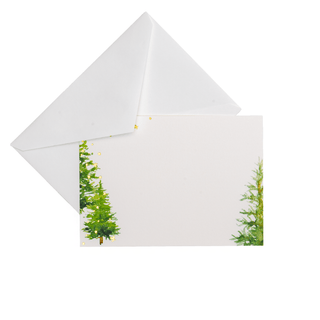 Caspari White Christmas Foil Correspondence Cards - includes 20 Correspondence Cards 95672CCU12