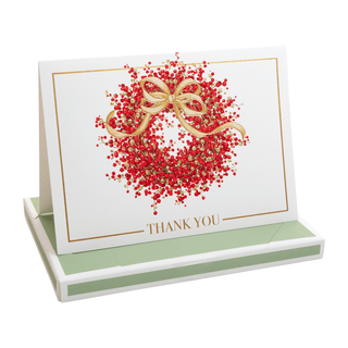 Caspari Pepperberry Foil Thank You Notes 95673.44B