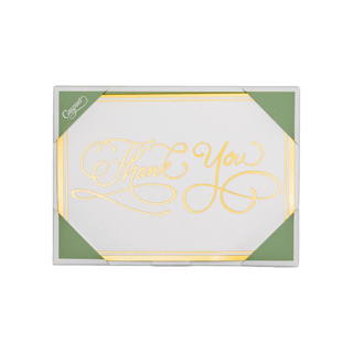 Caspari Thank You Calligraphy Foil Thank You Notes 95675.44B