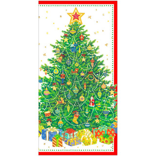 Caspari Christmas Tree Foil Money Cards - includes 6 Cards 95701.25