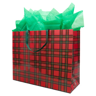 Royal Plaid Gift Bags - includes 1 Gift Bags