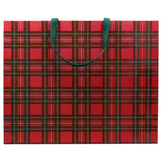 Caspari Royal Plaid Jumbo Gift Bags - includes 1 Gift Bags 9575B10
