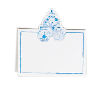 Caspari Glazed Porcelain Place Card 8 In Die-Cut 95902P