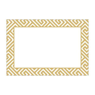 Caspari Gold Fretwork Foil Place Cards - includes 8 Place Cards 95907P