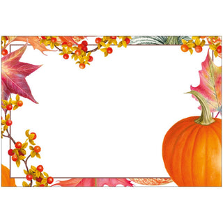 Caspari Gourds And Leaves Place Cards - includes 8 Place Cards 95908P