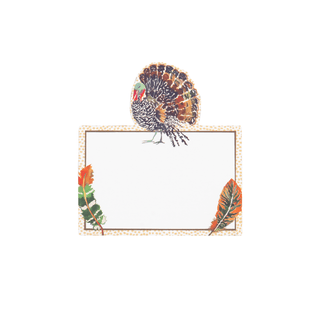 Caspari Plumage Place Cards - includes 8 Place Cards 95910P