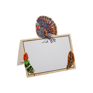 Caspari Plumage Place Cards - includes 8 Place Cards 95910P