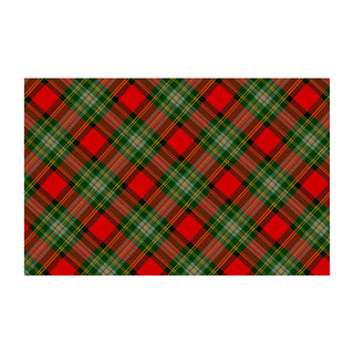 Caspari Tartan Red Foil Place Cards - includes 8 Cards 95913P