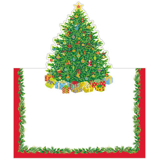 Caspari Christmas Tree Place Cards - includes 8 Place Cards 95914P