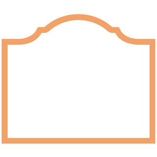 Caspari Arch Melon Die Cut Place Card - 8 per package 95916P