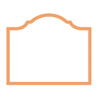 Caspari Arch Melon Die Cut Place Card - 8 per package 95916P