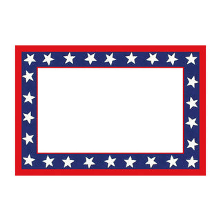 Caspari Stars, Stripes and Sparks Place Card - 8 per package 95922P