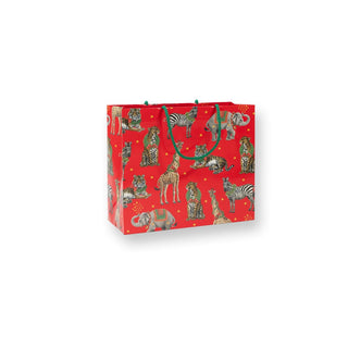 Caspari Wild Christmas Red Gift Bags 95952B3