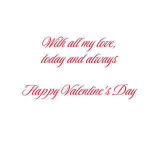 Caspari Red Rose Foil Valentine Foil Greeting Card - 1 card with envelope 96403-14