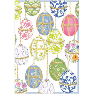 Caspari Les Oeufs Easter Greeting Card - 1 card with envelope 96409-15