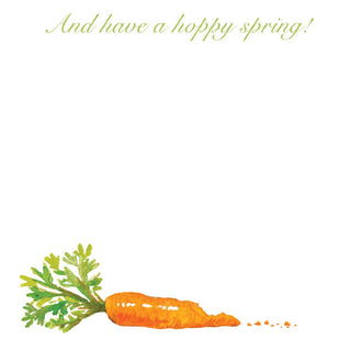 Caspari Bunny Hugging Carrot Easter Greeting Card - 1 card with envelope 96412-15