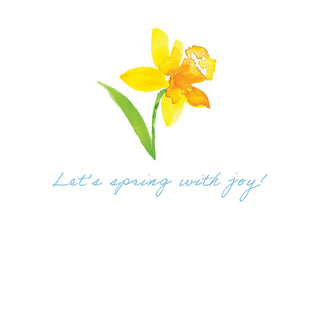 Caspari Spring Herald Easter Greeting Card - 1 card with envelope 96413-15