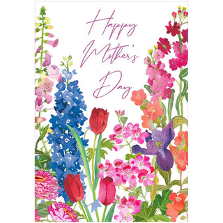 Caspari Colorful Garden Mother's Day Greeting Card - 1 card with envelope 96424-16