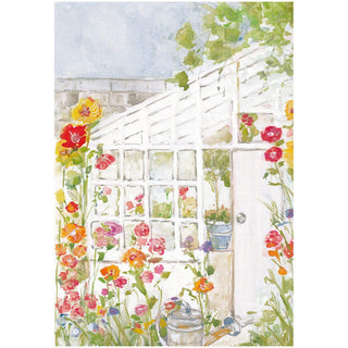 Caspari Greenhouse In Spring Mother's Day Greeting Card - 1 card with envelope 96425-16