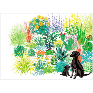 Caspari Papa Lab And Puppy Father's Day Greeting Card - 1 card with envelope 96428-17