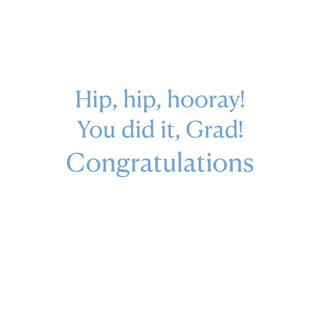 Caspari Hoo-Ray! Graduation Greeting Card - 1 card with envelope 96437-18
