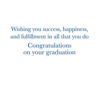 Caspari Globe In Library Graduation Greeting Card - 1 card with envelope 96439-18