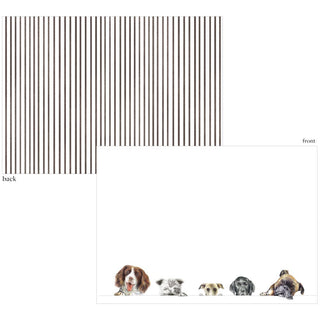Caspari Doggies Correspondence Cards - includes 12 cards & envelopes 96601CCU12