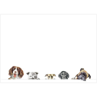 Caspari Doggies Correspondence Cards - includes 12 cards & envelopes 96601CCU12