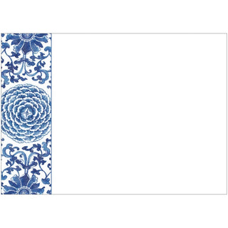 Caspari Indigo Garden Correspondence Cards - includes 12 cards & envelopes 96606CCU12