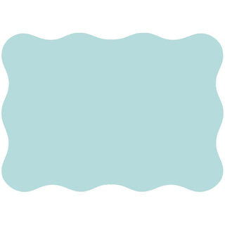 Caspari Scallop Border Robin'S Egg Die Cut Correspondence Cards - includes 12 cards & envelopes 96609CCU12