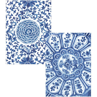 Caspari Indigo Garden Assorted Boxed Note Cards - includes 8 notes & envelopes 96611.46