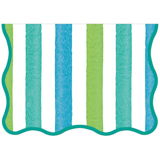 Caspari Cafe Stripe Assorted Die Cut Boxed Note Cards - includes 8 notes & envelopes 96615.46