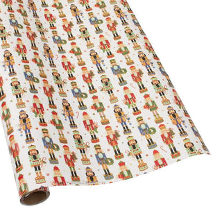 Caspari Nutcracker Parade Roll Wrap 30 Inch X 8Ft-2 Inch Core 9672RC