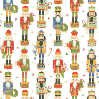 Caspari Nutcracker Parade Roll Wrap 30 Inch X 8Ft-2 Inch Core 9672RC