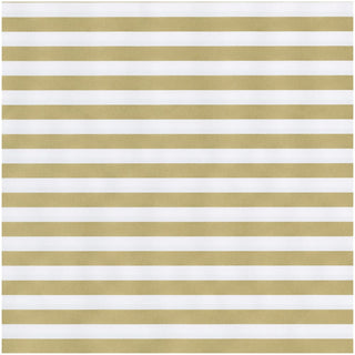 Caspari Club Stripe Gold/Silver Reversible Roll Wrap 30 Inch X 8Ft-2 Inch Core 97270RC