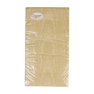 Caspari Moire Gold-Paper Linen Guest Towels Airlaid - 12 In 972GG