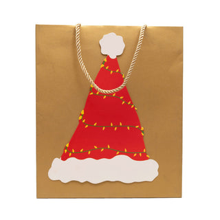 Caspari Be Merry Large Gift Bag 10"L x 4.75"W x 11.75"H - includes 1 bag 9752B7
