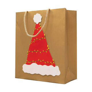 Caspari Be Merry Large Gift Bag 10"L x 4.75"W x 11.75"H - includes 1 bag 9752B7