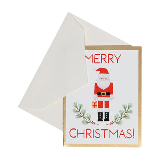 Caspari Little Santa Foil Enclosures 4 Pk Foil 97850ENC