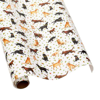 Christmas Labs Roll Wrap 30 Inch X 8Ft-2 Inch Core