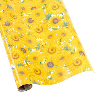 Caspari Sunflowers Roll Wrap 30 Inch X 8Ft-2 Inch Core 9799RC