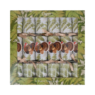Turkey Among Ferns Celebration Crackers - includes 6 Celebration Crackers