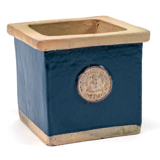 Kew Garden Square Herb Pot -  Navy Blue