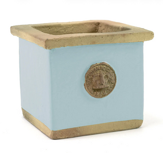 Kew Garden Square Herb Pot -  Duck Egg Blue