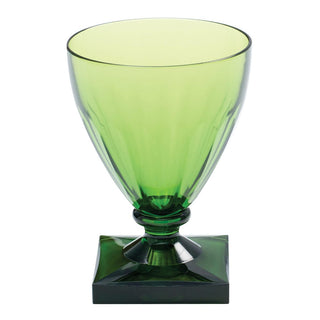 Caspari Acrylic Wine Goblet-Emerald Acrylic-Goblet (8.5 Ounces) ACR401
