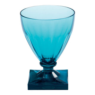 Caspari Acrylic Wine Goblet in Turquoise - 8.5oz ACR402