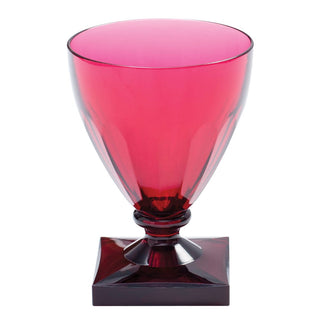 Caspari Acrylic Wine Goblet-Cranberry Acrylic-Goblet (8.5 Ounces) ACR405